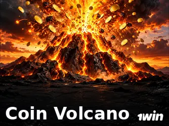 Coin Volcano — 1win Nigeria game illustration